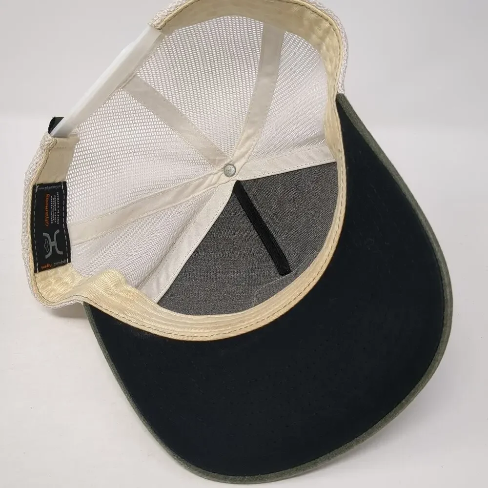 Hooey Snapback Trucker Hat Green One Size Adjustable Embroidered Mesh Back - Picture 7 of 9